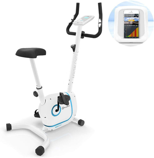 Foldable Magnetic Exercise Bike w/ 12kg Flywheel, LCD, Tablet Mount & 8 Levels