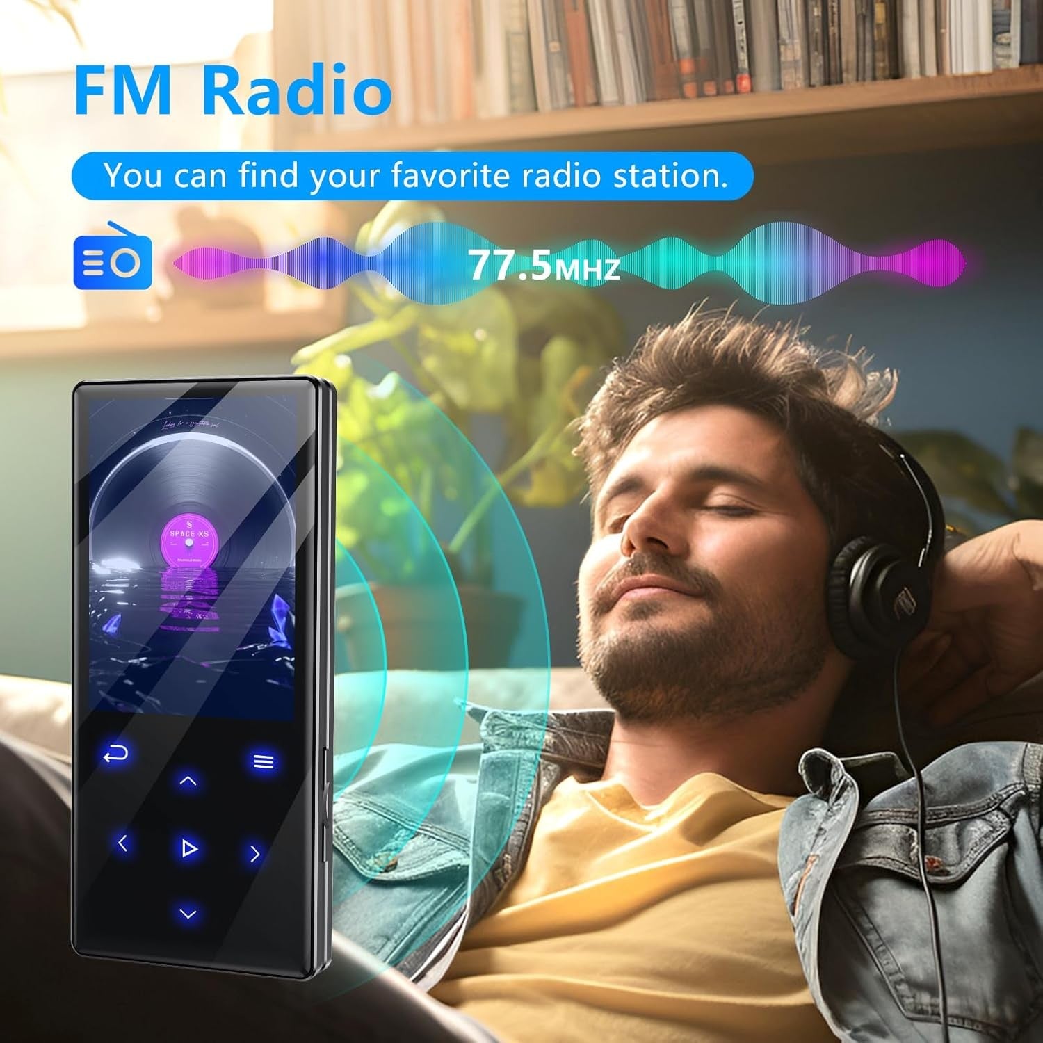 128GB Bluetooth MP3 Player HiFi FM Radio Speaker Touch Screen