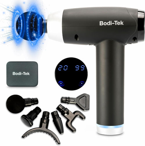 Deep Tissue Massage Gun Percussion Muscle Massager 20 Speeds LCD Quiet