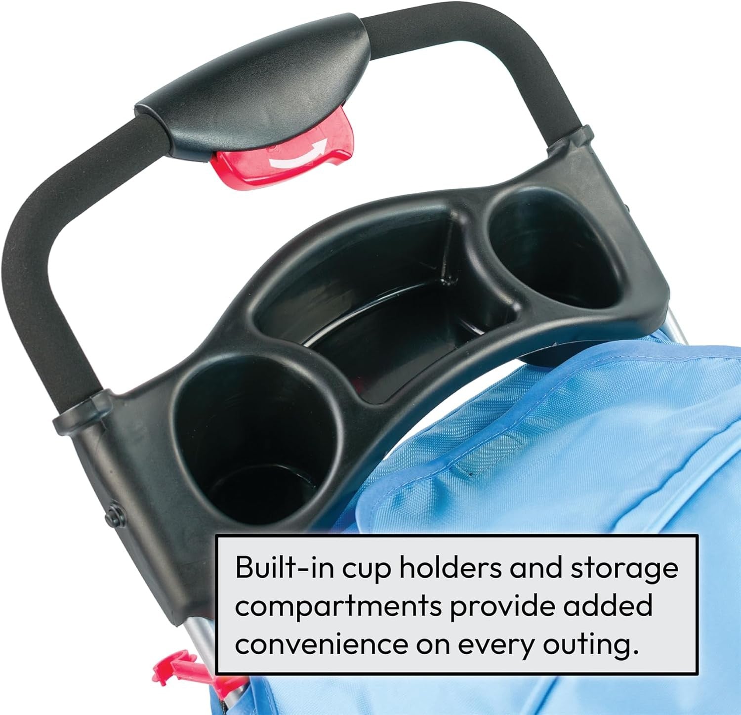 Dog Stroller with Rain Cover Foldable 4 Wheel Pet Pushchair Small Dogs