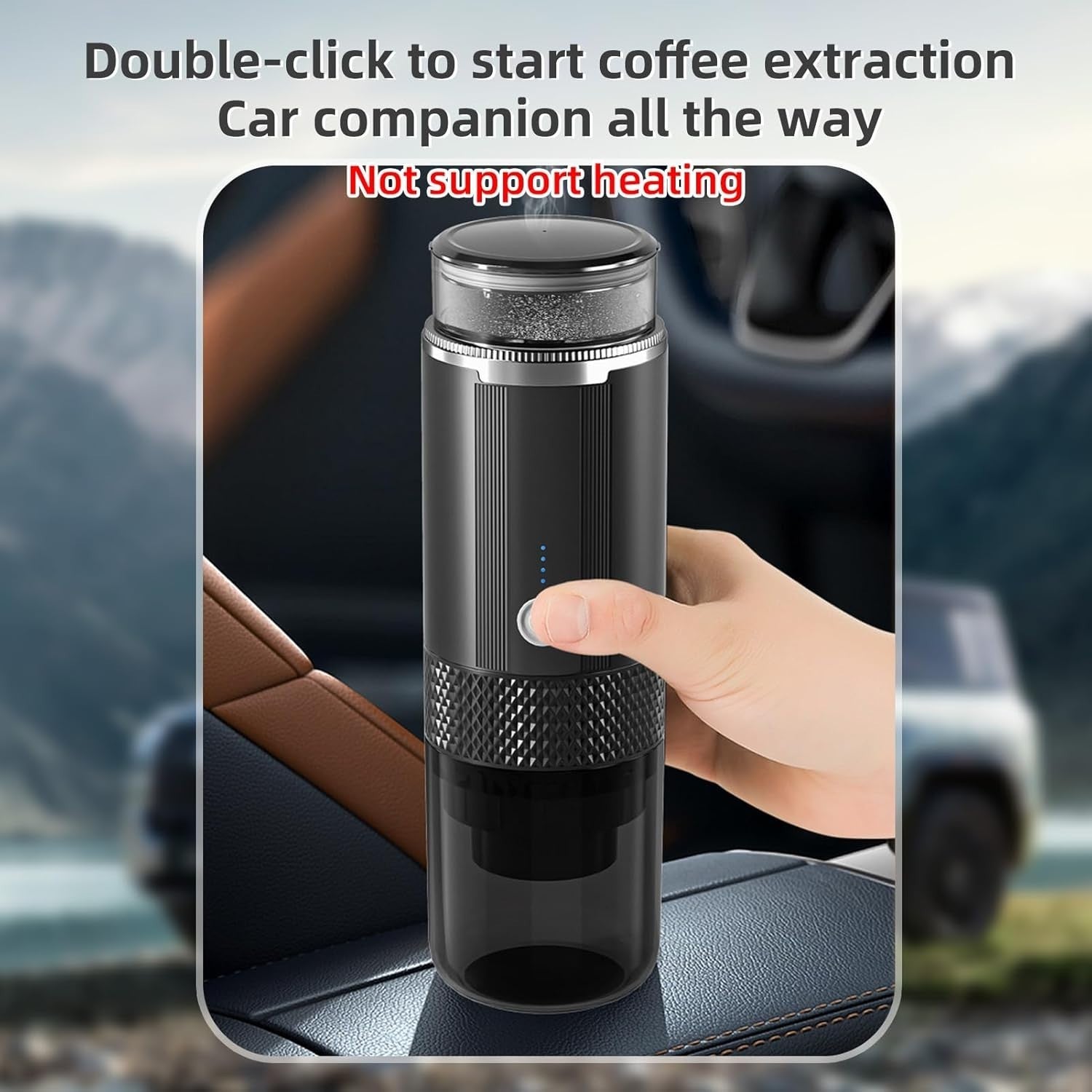 Portable Electric Espresso Maker 3-in-1 Hot Cold Brew Rechargeable