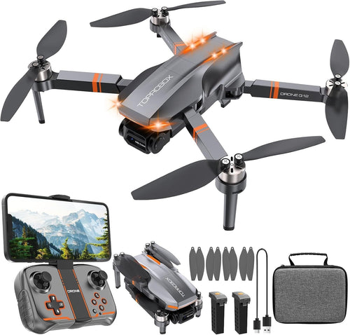 Brushless 4K Camera Drone for Kids & Adults, Foldable RC Quadcopter