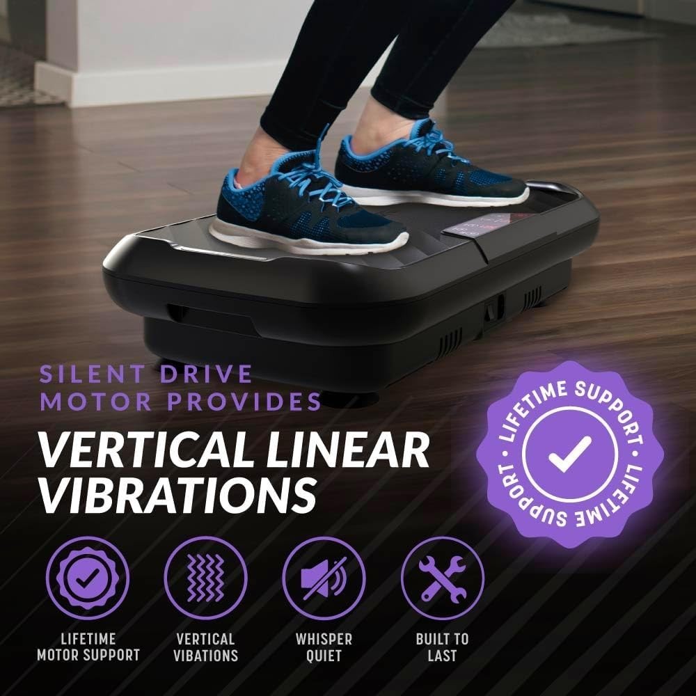 Compact Vibration Plate Exercise Machine 99 Levels 9 Programs Home Fitness