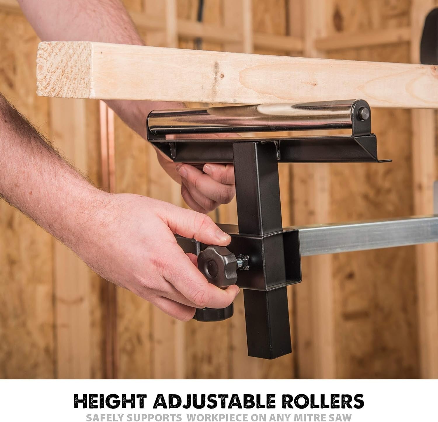 EVOMS1 Mitre Saw Stand Folding Universal Fit Extendable Arms 150kg Support