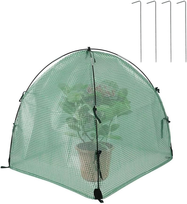 Mini Garden Greenhouse Cold Frost Protection Tent 60x60x60cm Dual Layer Cover