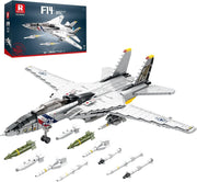 F-14 Fighter Jet Model Kit 1600pcs Military Plane Collectors Set Adults