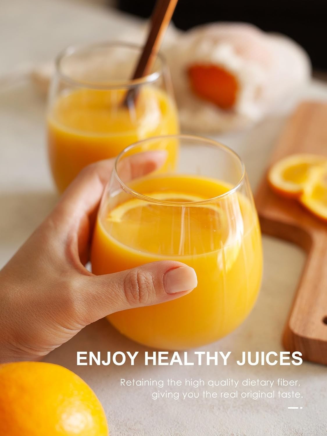 Electric Citrus Juicer Stainless Steel Anti Drip 2 Cones Easy Clean