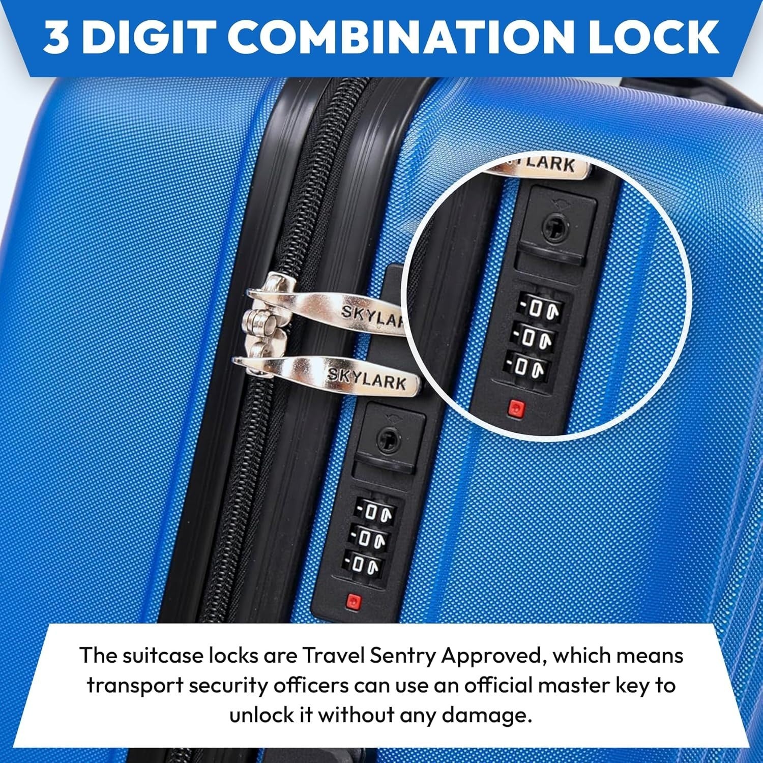 Lightweight ABS Medium Travel Suitcase 24 Inch 4 Wheel Spinner Hard Shell
