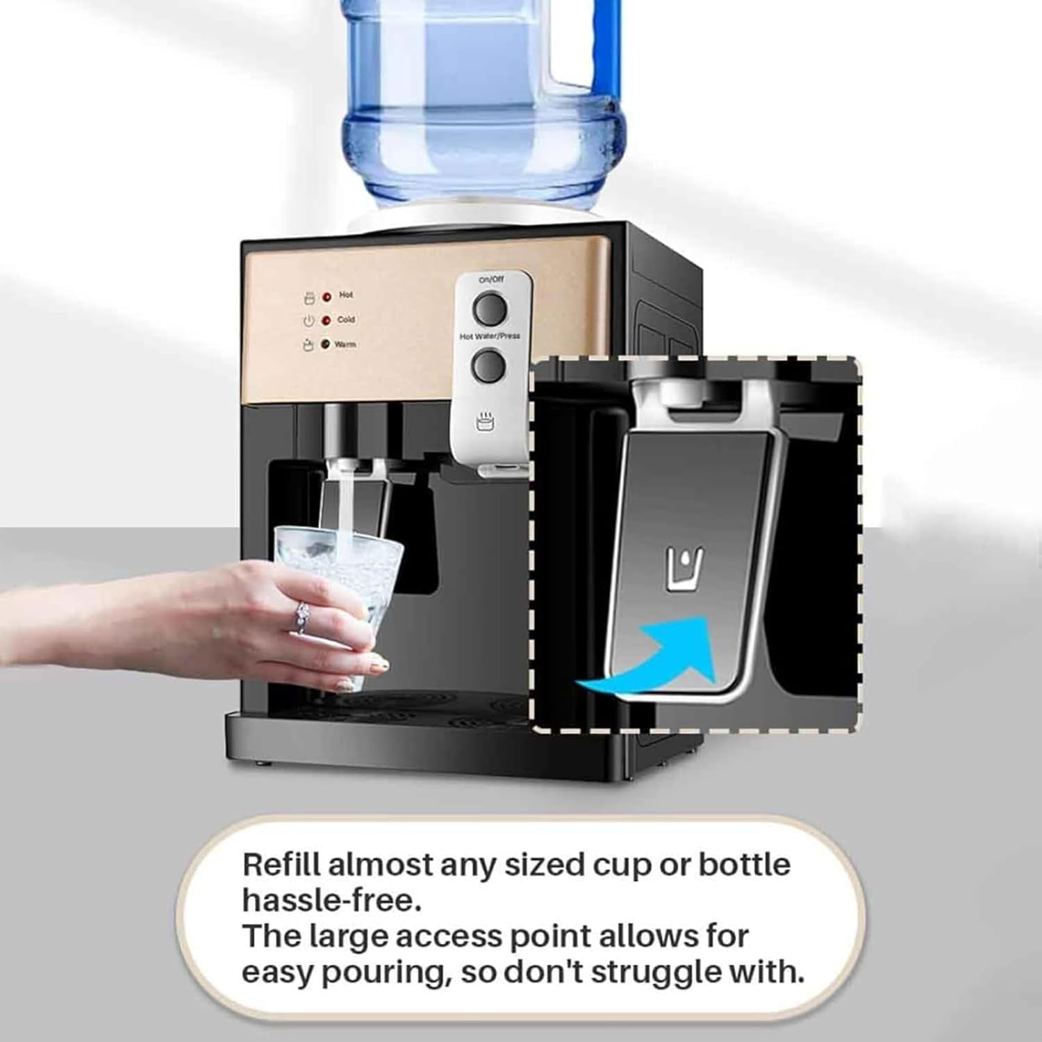 Freestanding Water Cooler Hot Cold Floor Standing Mains Fed Dispenser