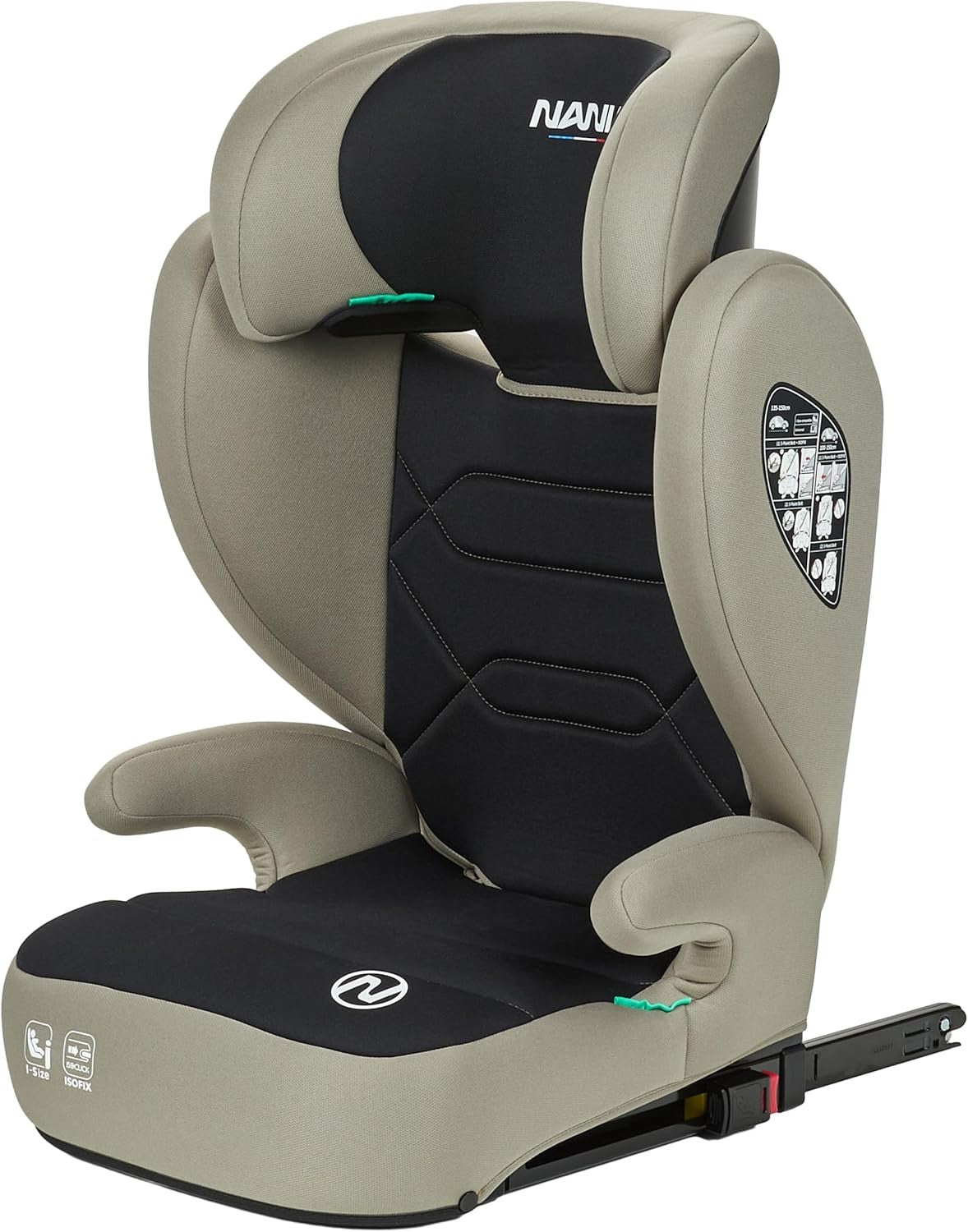 i-Size ISOFIX High Back Booster Seat 100–150cm Side Impact Adjustable