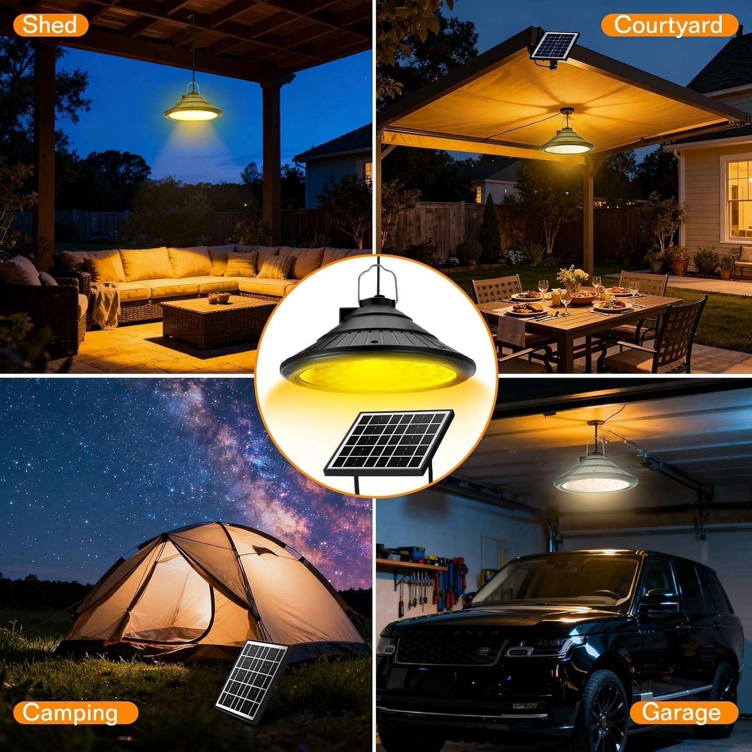 Solar Chicken Coop Light Timer LED 3 Color Dimmable IP66