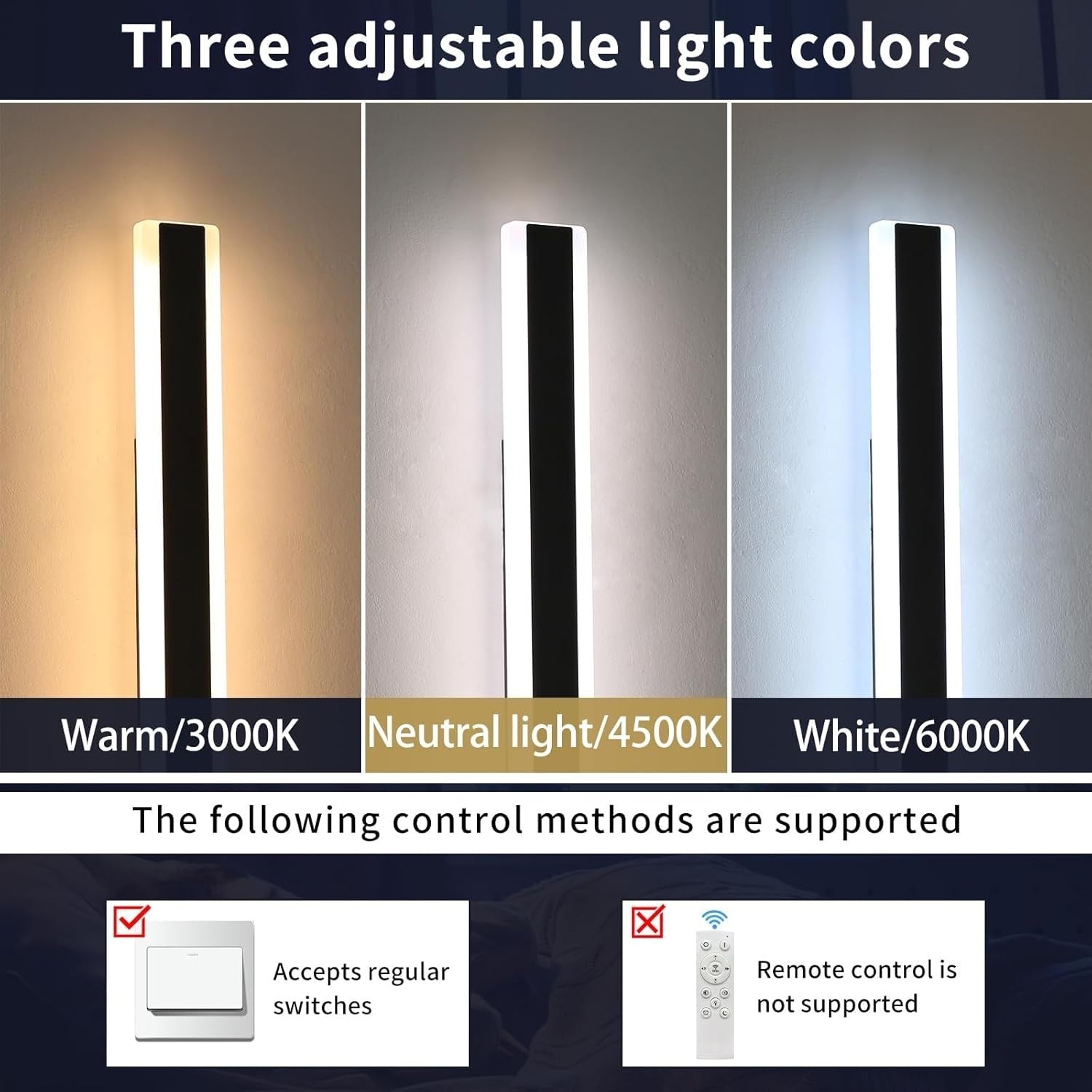 Outdoor LED Wall Light 60cm Waterproof Modern Acrylic Porch Light
