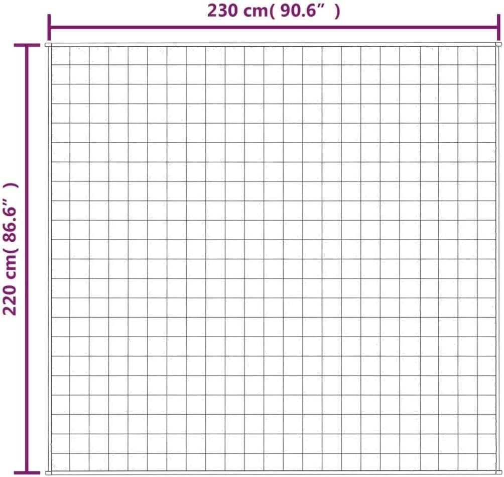 Blue 15kg Weighted Blanket 230x220 cm for King Bed Sleep Aid & Comfort