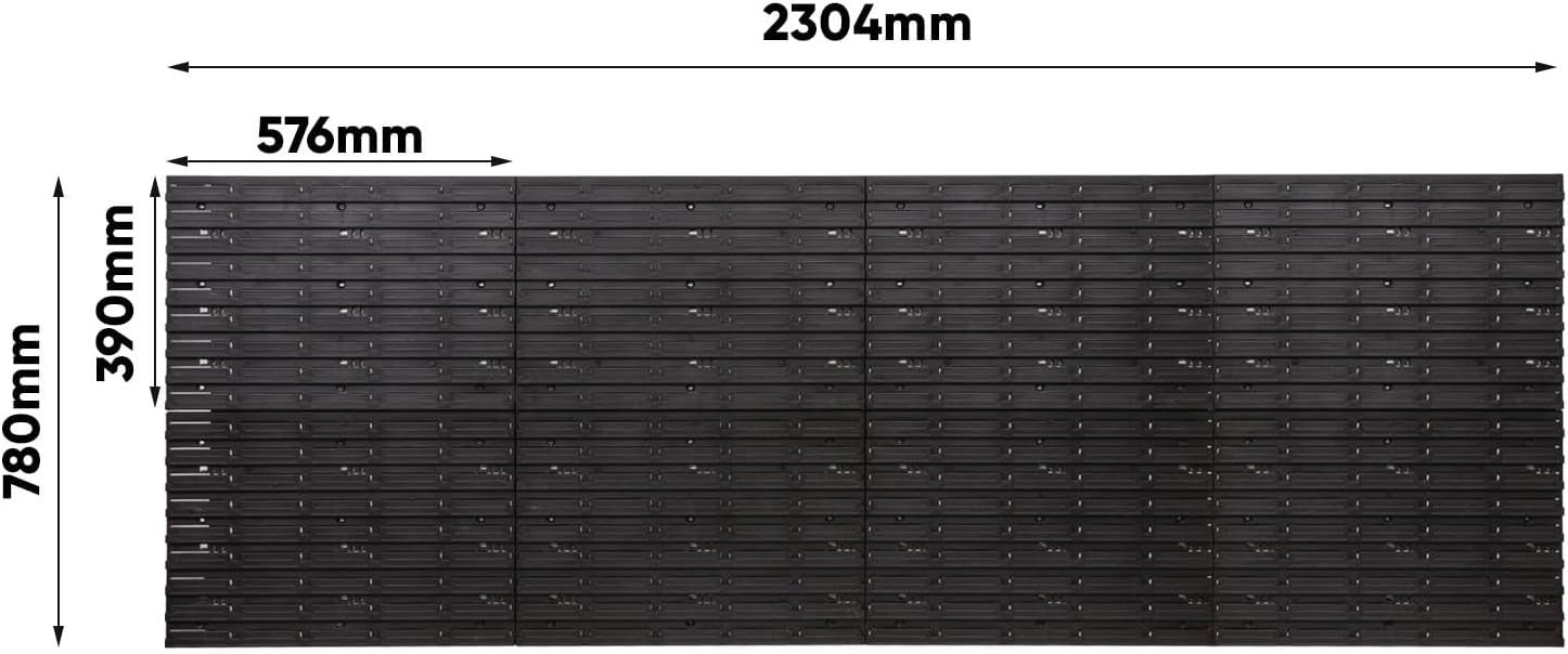 Large Garage Tool Pegboard Wall Storage Organizer Rack Set