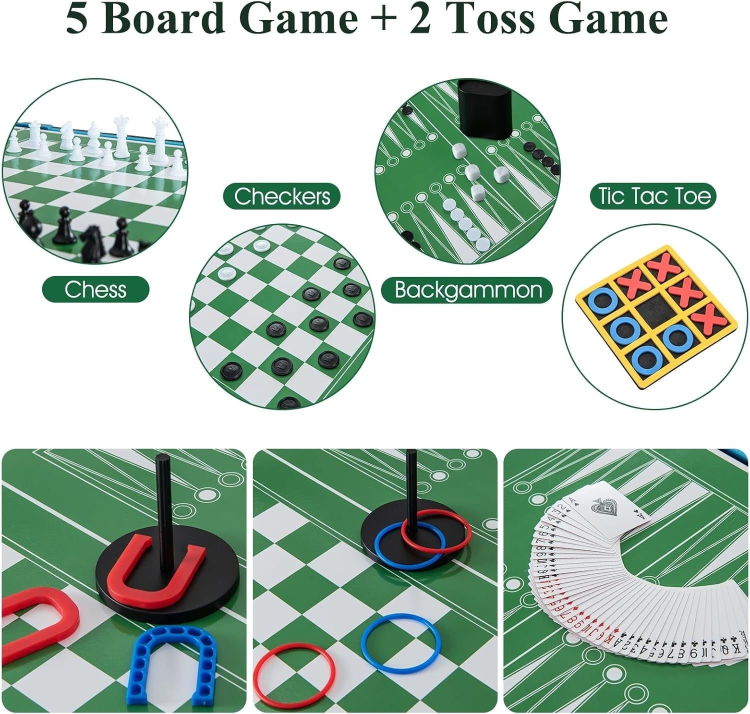 14 in 1 Multi Game Table Air Hockey Pool Foosball Tennis Arcade Set