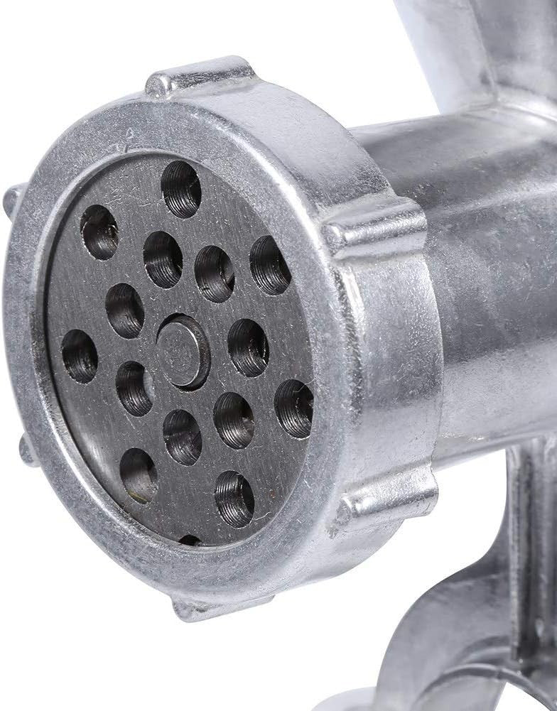 Manual Meat Grinder Hand Mincer Sausage Maker Table Clamp Silver