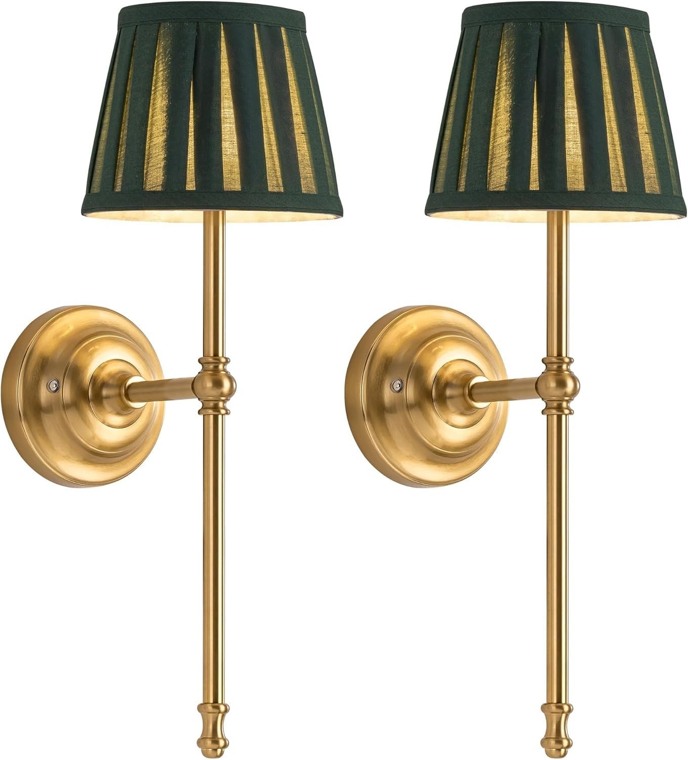 Cordless LED Wall Sconces 2-Pack, Rechargeable 5200mAh, Dimmable, Remote