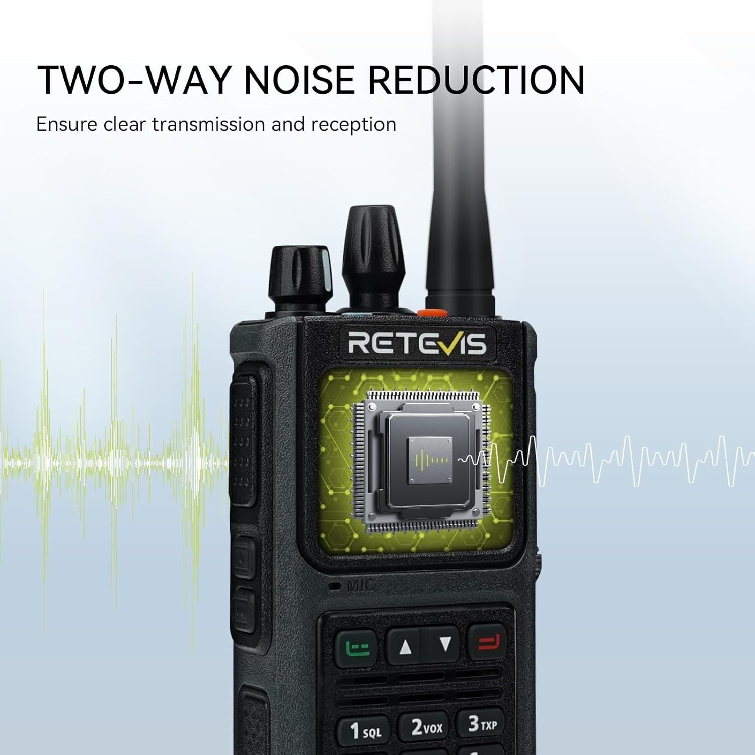 IP67 Waterproof Dual Band Walkie Talkie 5W Long Range Color Screen Radio