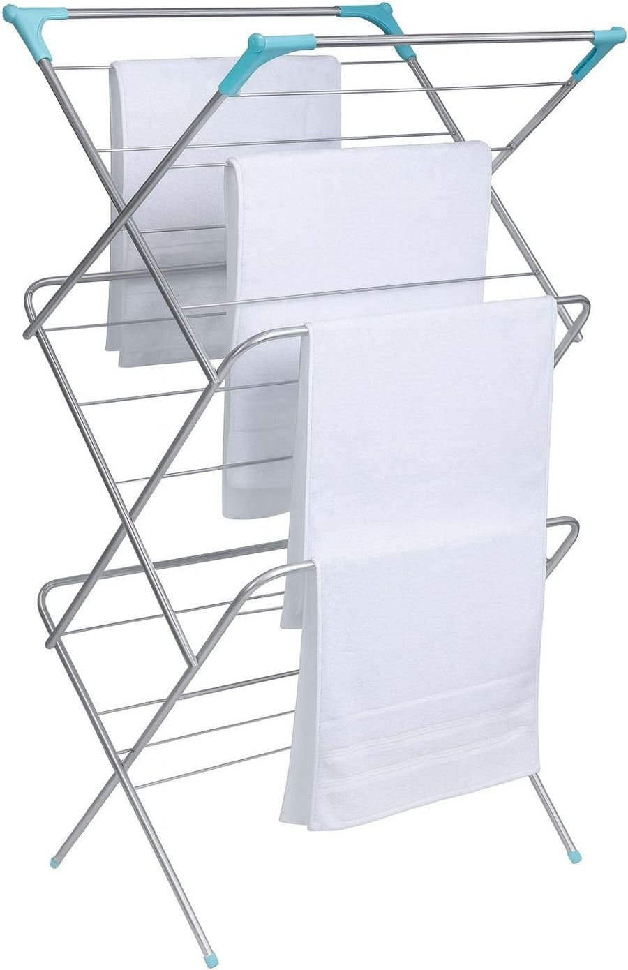 3 Tier Clothes Airer Drying Rack Heavy Duty Foldable Indoor Laundry Stand