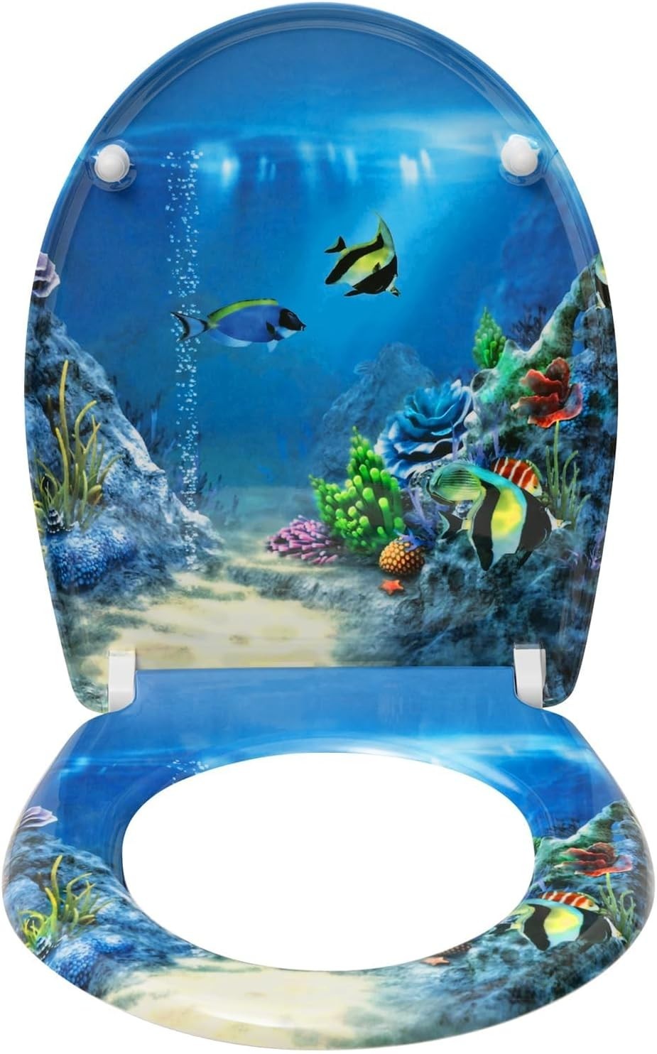 Soft Close Toilet Seat Quick Release O-Shape Duroplast Adjustable Hinges