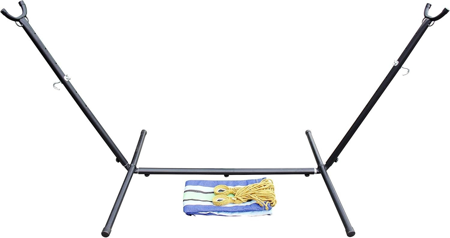Double Cotton Hammock with Stand | 2 Person 200kg Capacity | Portable