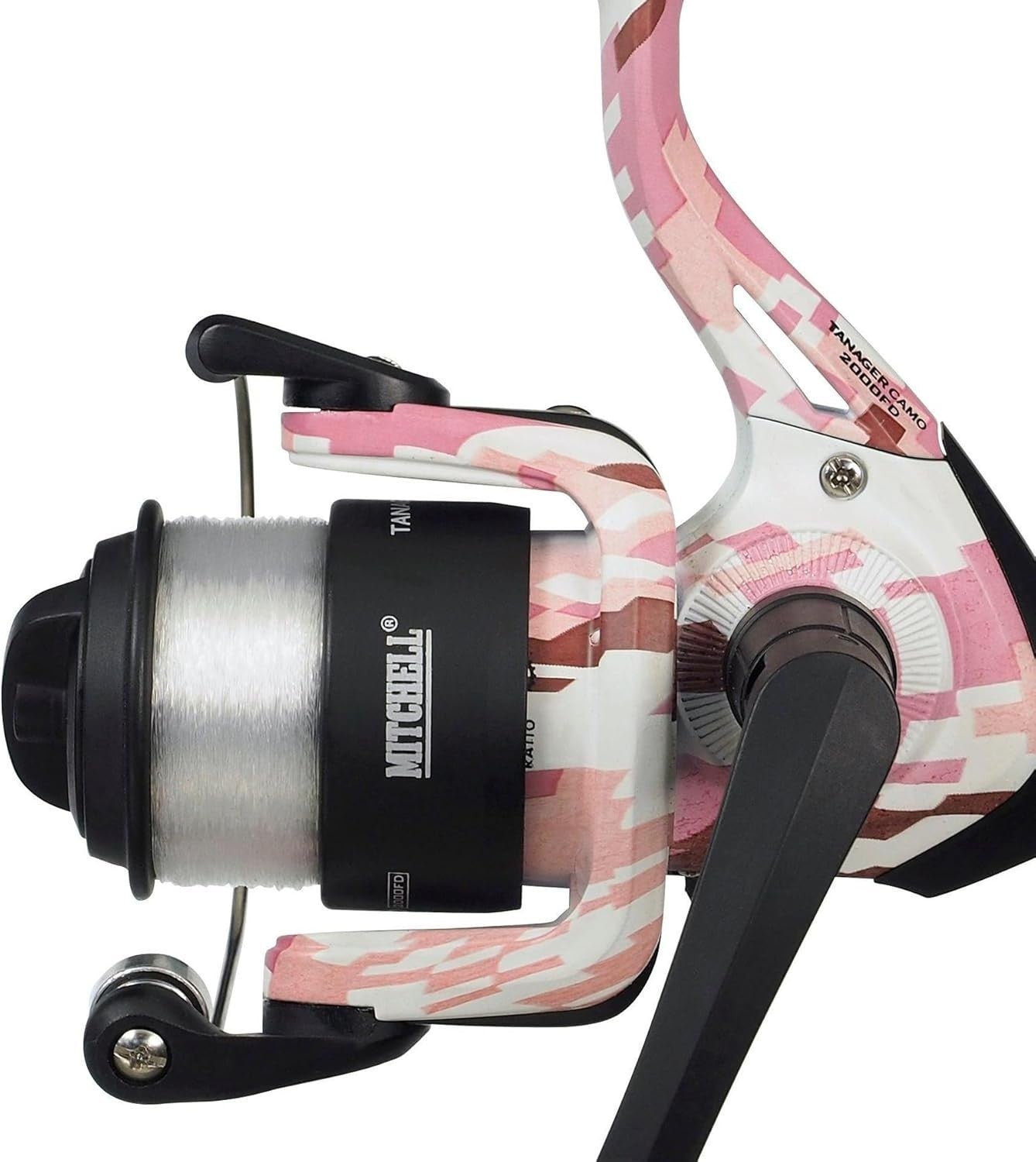 Pink Camo Spinning Rod & Reel Combo 2.1m Telescopic 7-20g