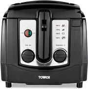 3L Family Deep Fat Fryer 2300W Adjustable Thermostat Timer Window