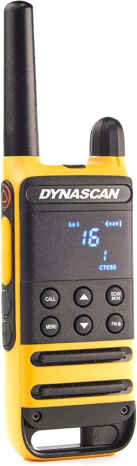 PMR446 Walkie Talkies 2 Pack 16 Channel IP54 Portable Radio Set