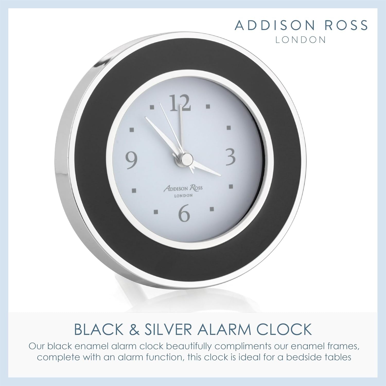 Silent Sweep Alarm Clock Compact Luxury Bedside Desk Clock Home Decor