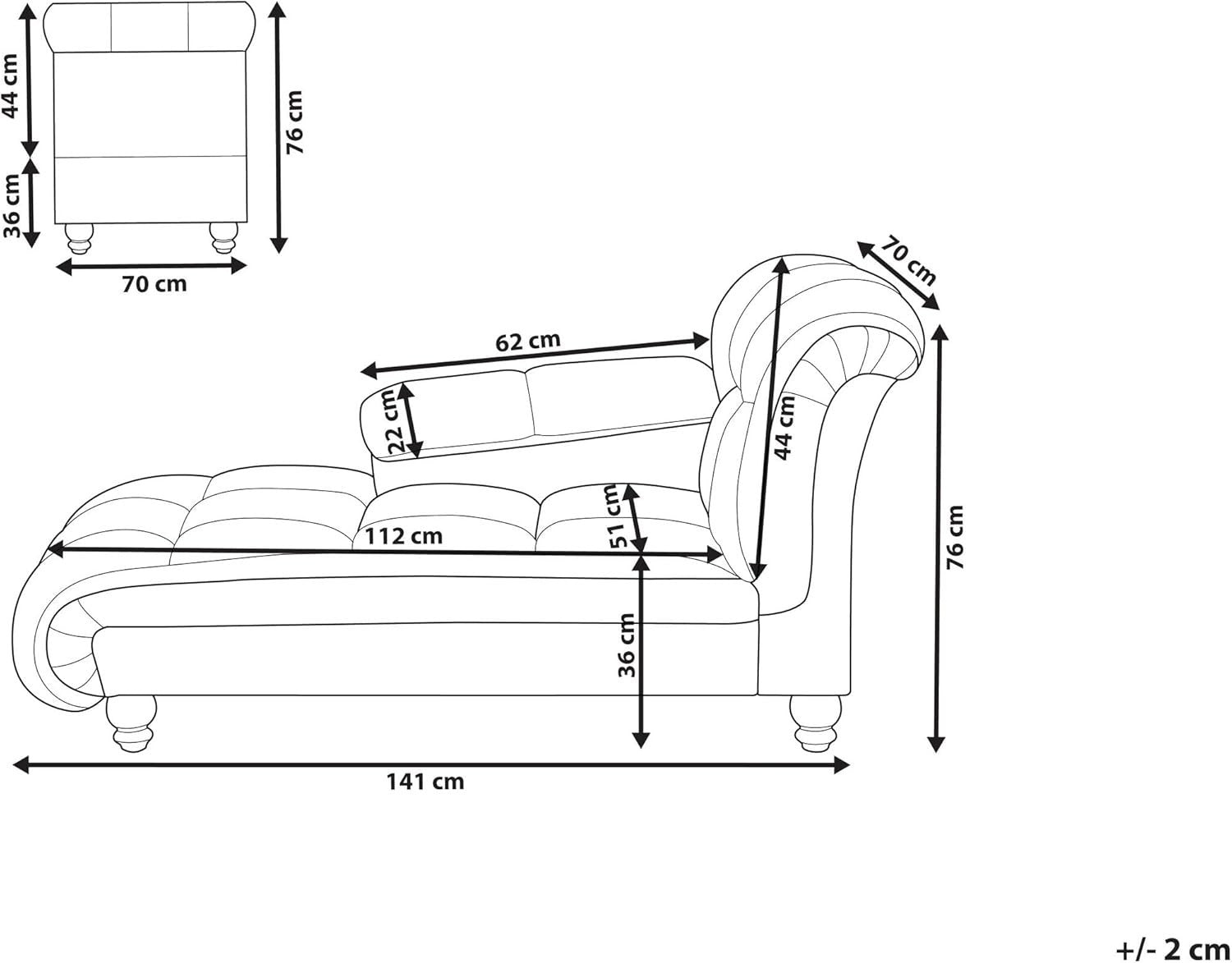 Modern Velvet Right Hand Chaise Lounge Grey Upholstery Black Legs