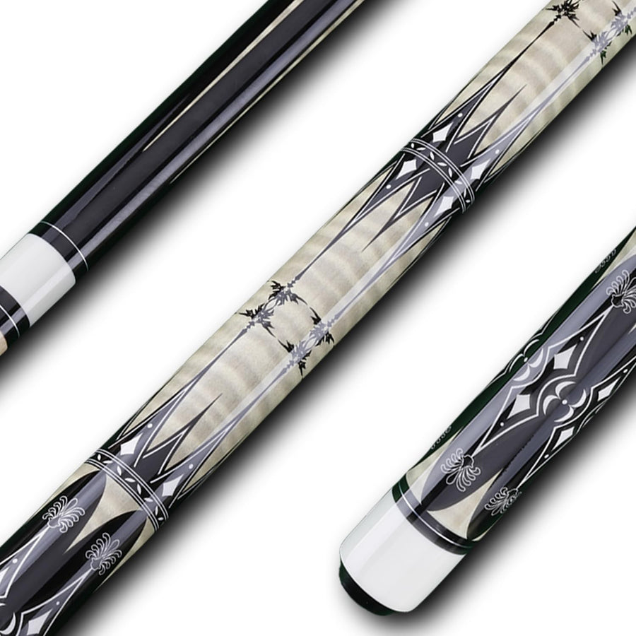 58" Maple Pool Cue 13mm Tip 19oz 20oz 1/2 Joint Billiard Stick