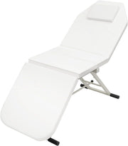 Foldable Portable Massage Bed 3-Section Beauty Salon Spa Table White 180×60cm