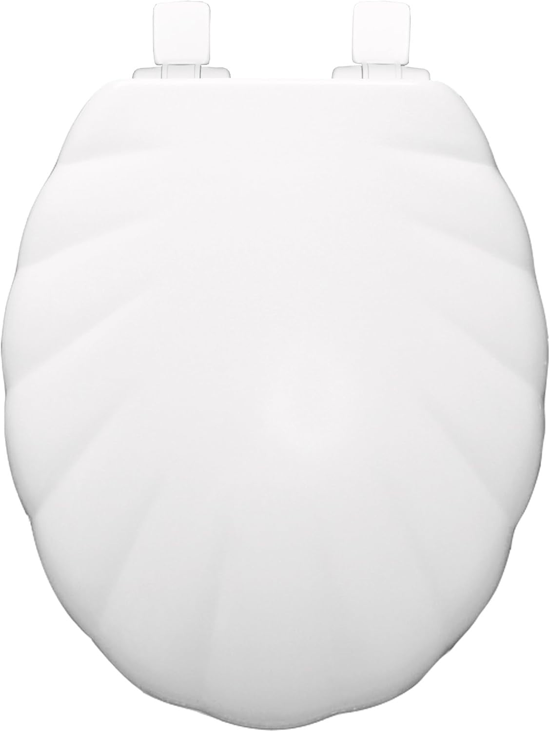 Shell Ultra-Fix Toilet Seat White Wooden Soft Close Easy Clean 155mm