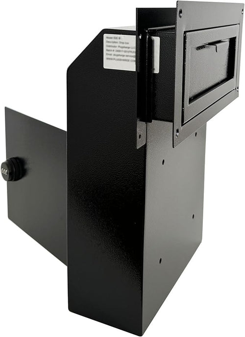 Secure Steel Drop Box w/ Combo Lock – Anti-Fishing Mail Slot, Rear Access, Small