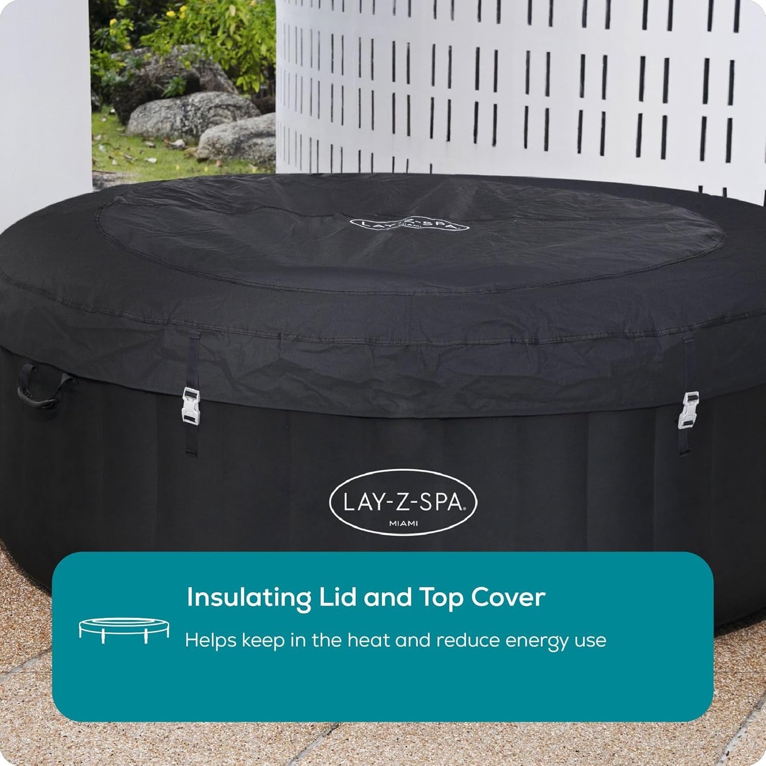 Inflatable Hot Tub Spa 120 Air Jet Massage 2–4 Person Freeze Guard