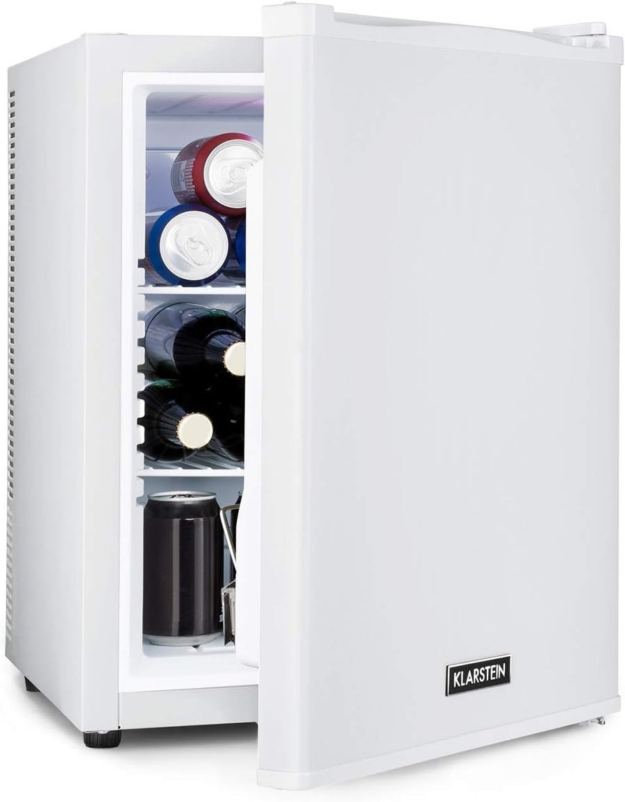 Compact 40L White Mini Fridge Tabletop Cooler for Home Office Room
