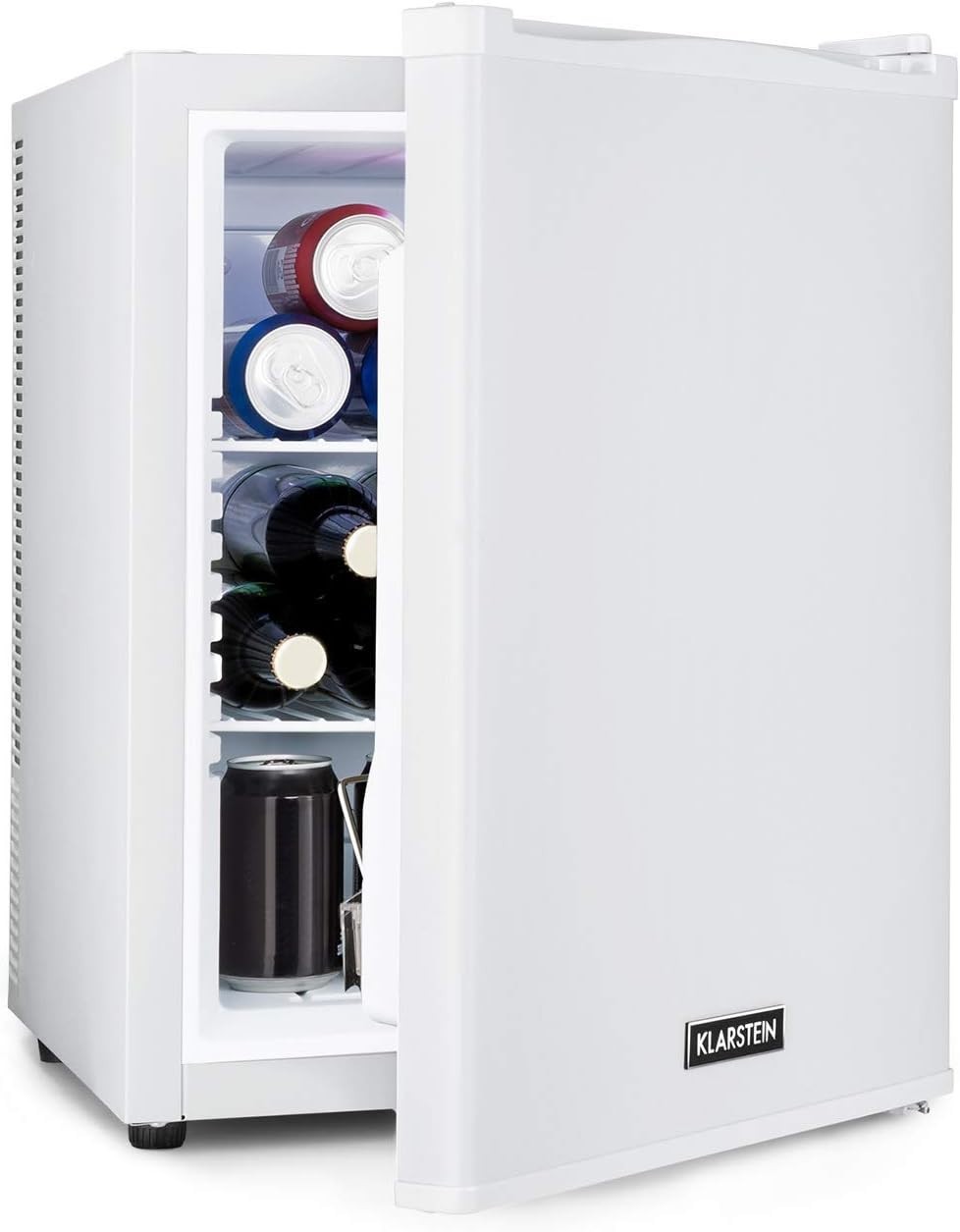 Compact 40L White Mini Fridge Tabletop Cooler for Home Office Room