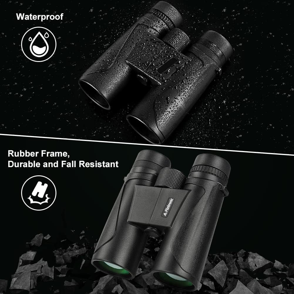 12x42 High Power Binoculars HD Waterproof Fogproof for Bird Watching Travel