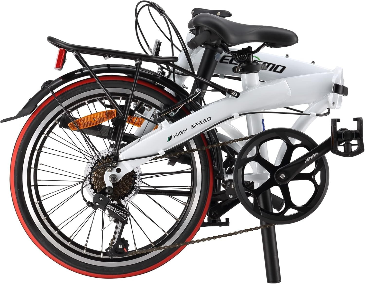 16" Folding City Bikes 7-Speed Lightweight Alloy Frame 12kg Urban Ride (V)