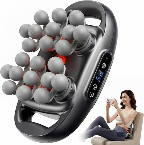 22 Head Deep Tissue Massage Gun Red Light Therapy Cordless Muscle Massager