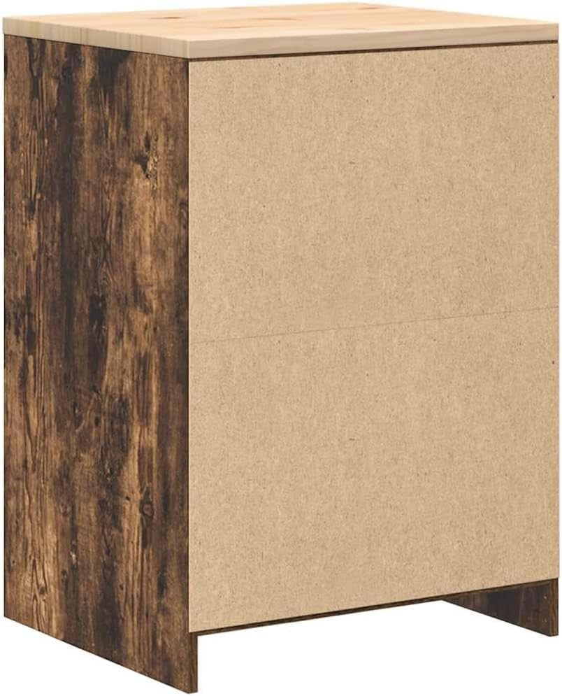 Smoked Oak Garage Storage Cabinet with Work Surface - Durable 2 Doors