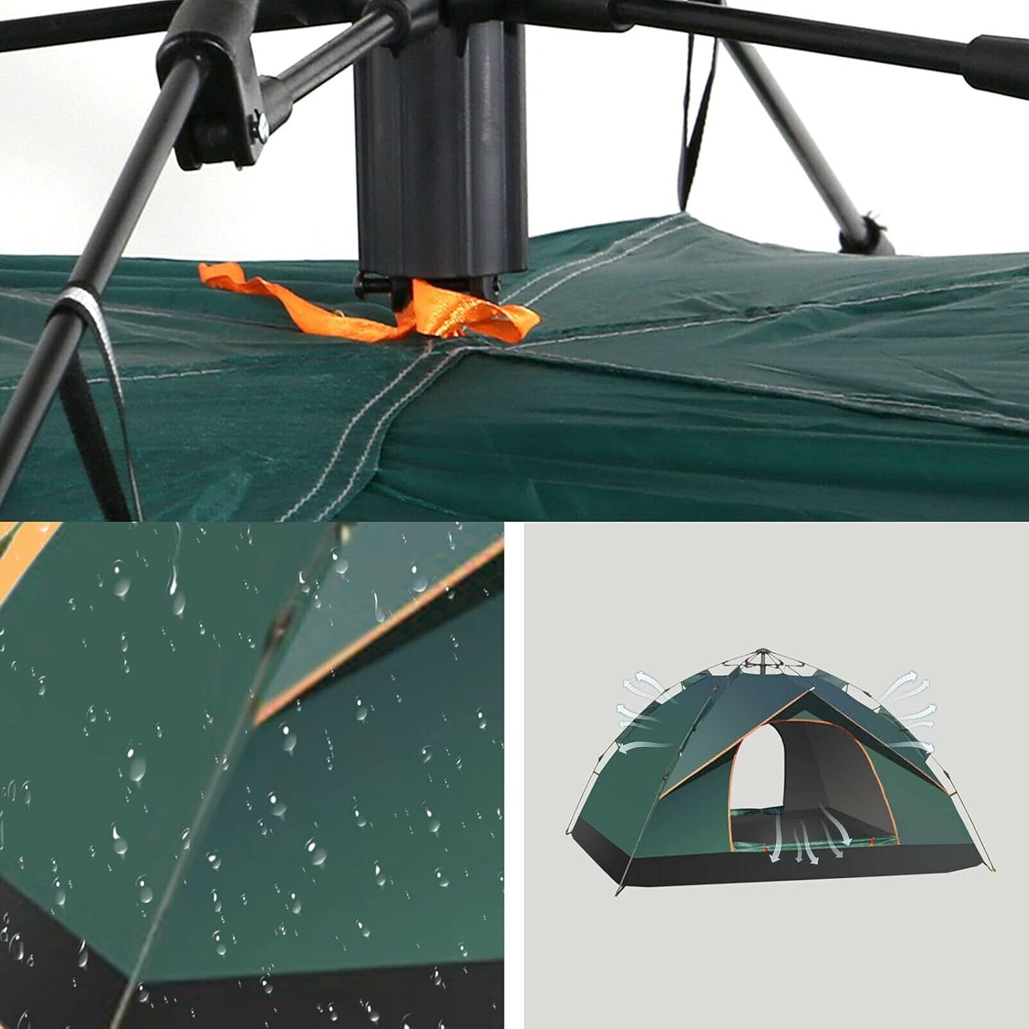 2-3 Man Pop Up Camping Tent Waterproof Automatic Dome