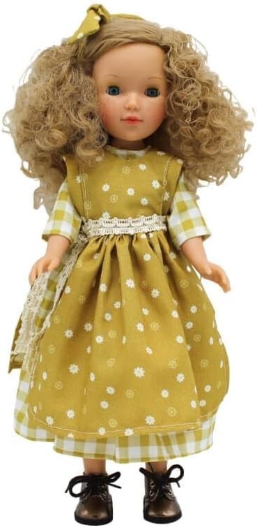 41cm Folk Style Doll Freckles Printed Dress Collectible Handmade Spain