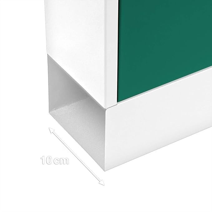 Lockable Wall Mounted Mailbox with Keys Metal Letterbox A4 Slot Weatherproof