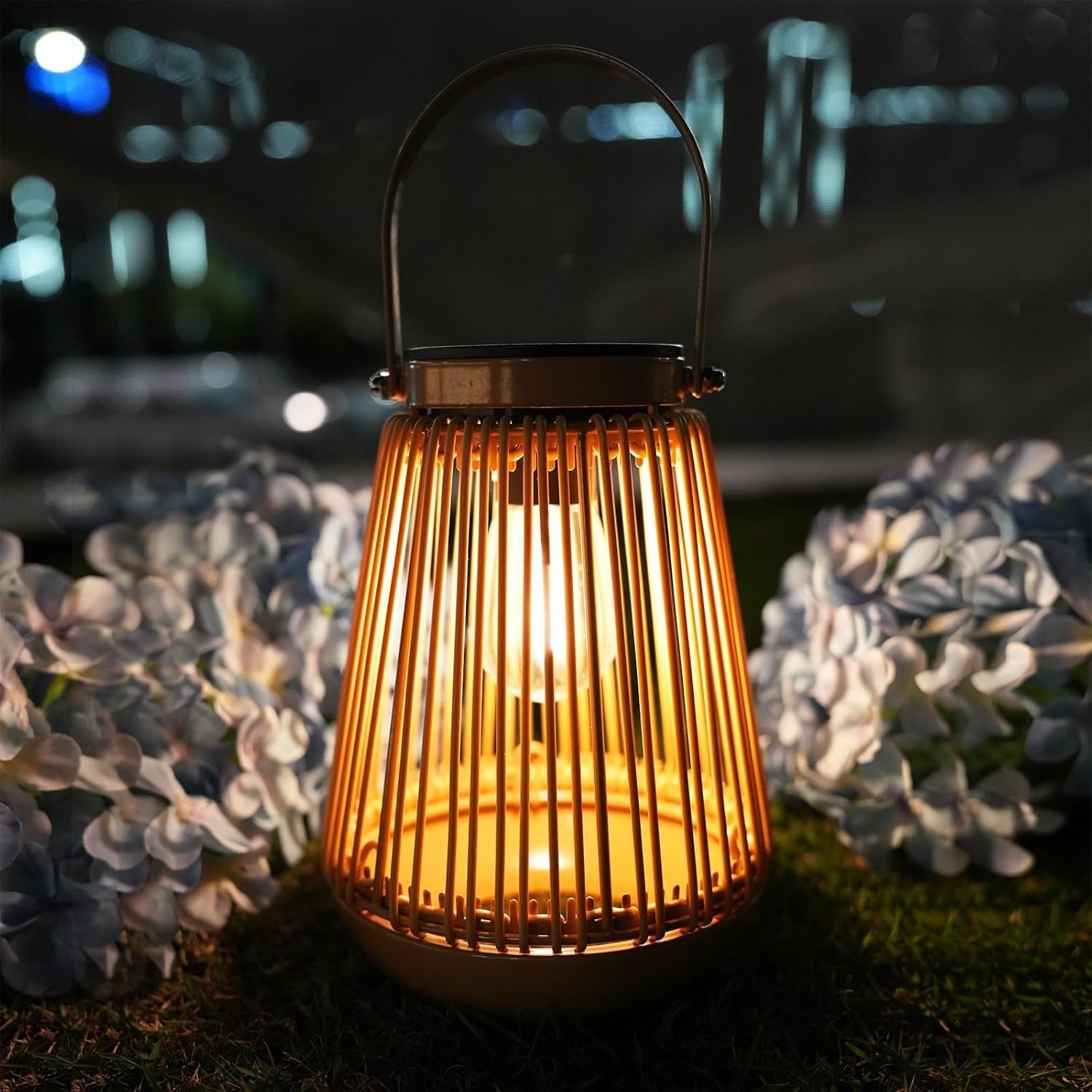 4 Pack Solar Garden Lanterns Outdoor Waterproof Metal