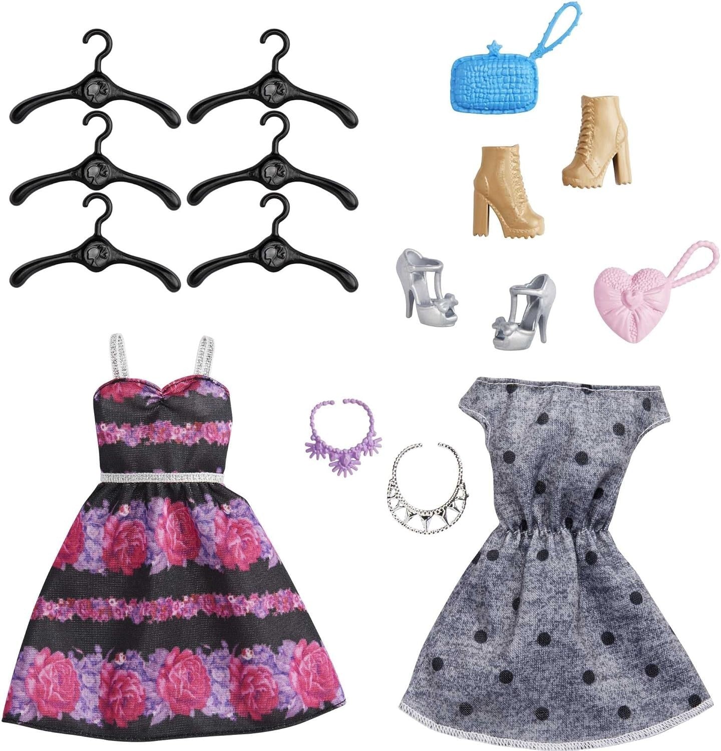 Kids Portable Fashion Closet Playset Doll Clothes Shoes Accessories Toy