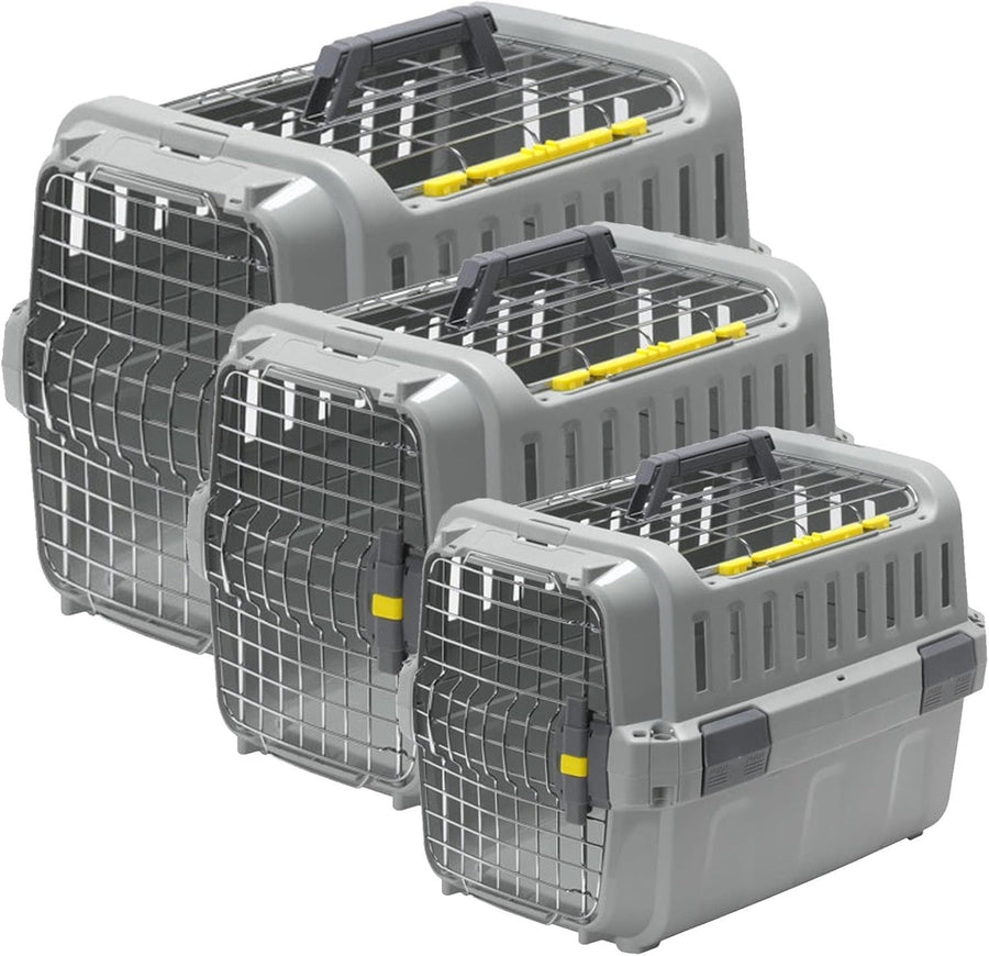 Pet Carrier Crate Small Durable Travel Cage Foldable Plastic Cat Box Air Vents
