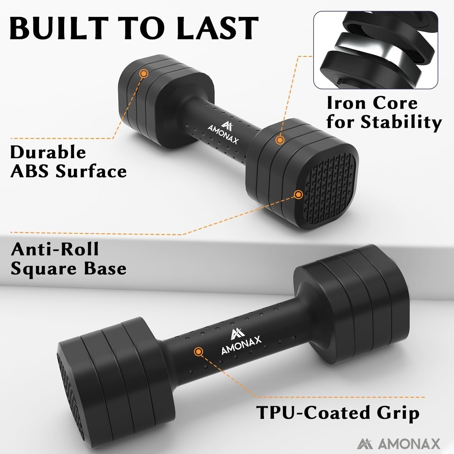 4-in-1 Adjustable Dumbbells Pair 1–5KG Quick Lock Hand Weights Set