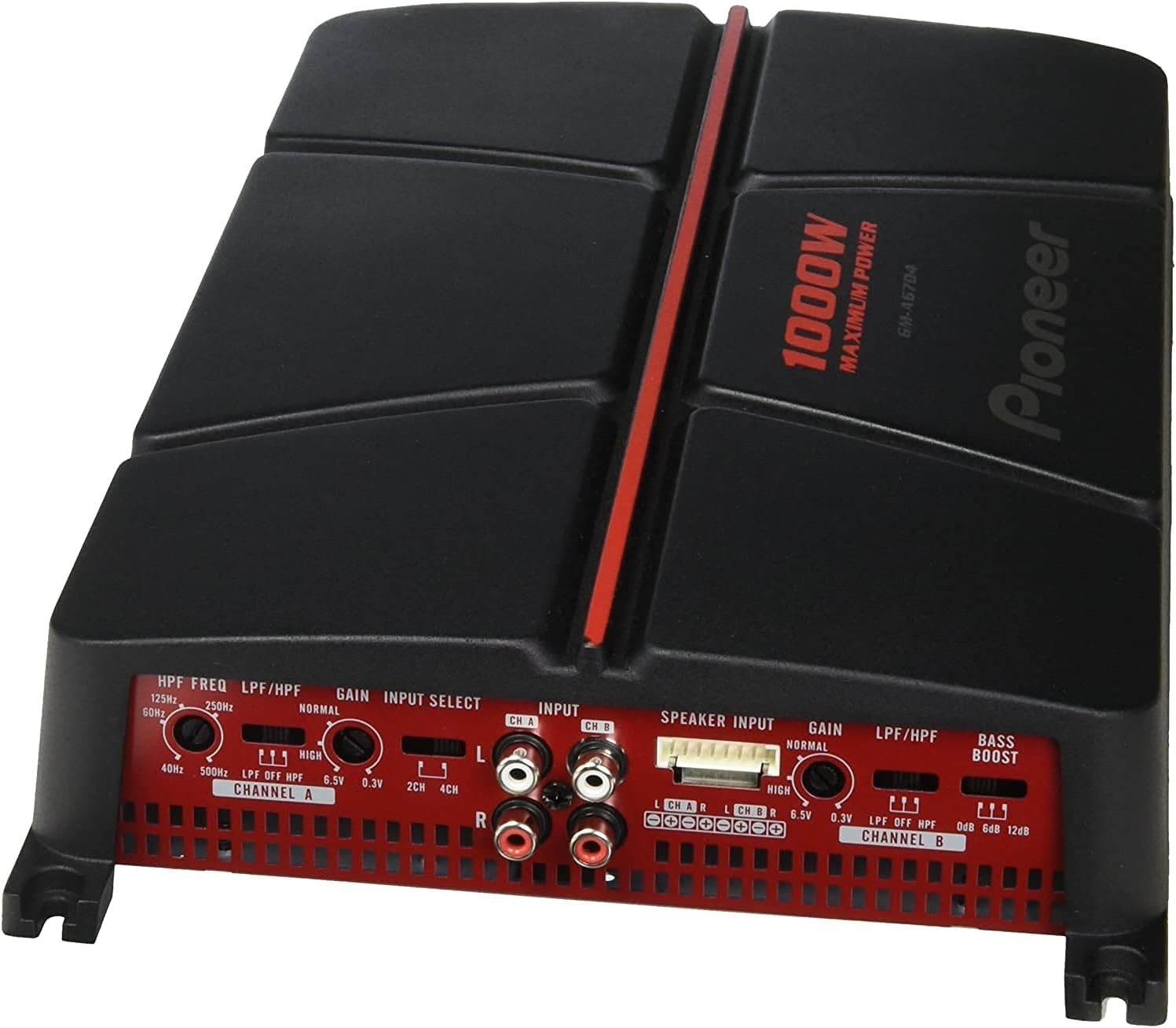 4-Channel Car Amplifier 760W Max Power 4x60W Freestanding 14.4V DC