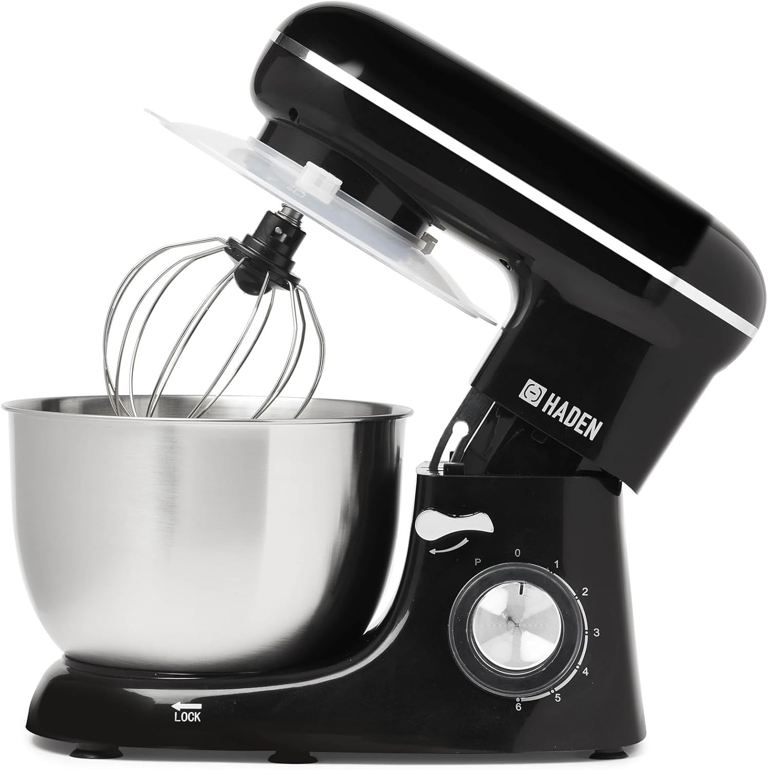 5L Stand Mixer 1300W 6-Speed Heavy-Duty Electric Dough Blender Black